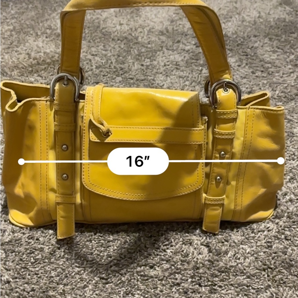 Franco Sarto Vibrant Yellow Shoulder Bag - Picture 7 of 7